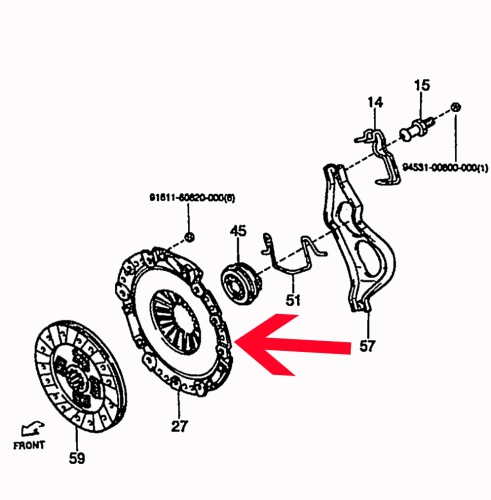 Clutch pressure plate